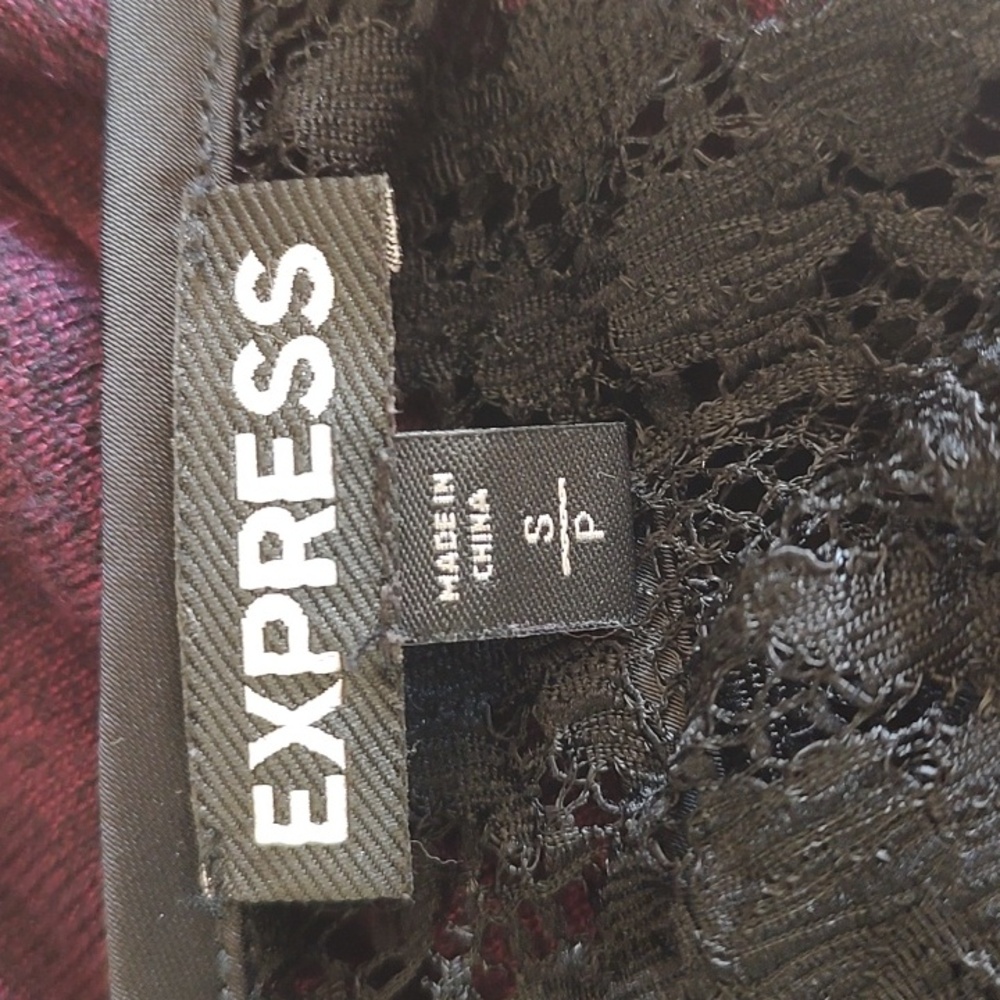 Express Women's Deep Purple Scoop Neck Sweater - Picture 3 of 4